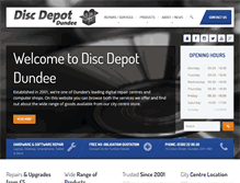 Tablet Screenshot of discdepotdundee.co.uk